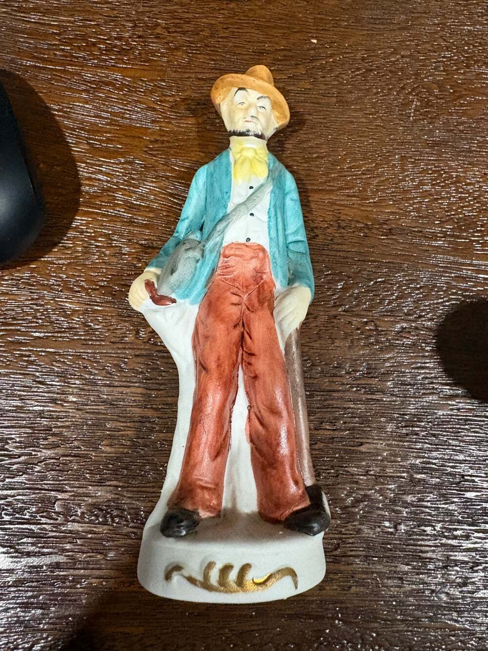 Old Man on Stump Cane Figurine Homco ? EUC
